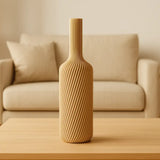 Filamora Studios Wine Vase Twisted 3D Printed for Dried Flowers