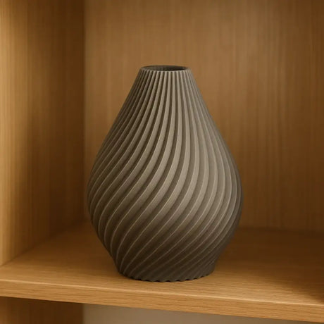 Filamora Studios Spiral Twisted Teardrop Vase