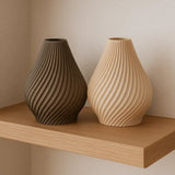 Filamora Studios Spiral Twisted Teardrop Vase