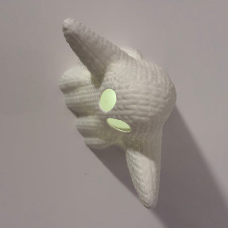 Filamora Studios Knitted Style Halloween Ghost LED Tea Light Holder