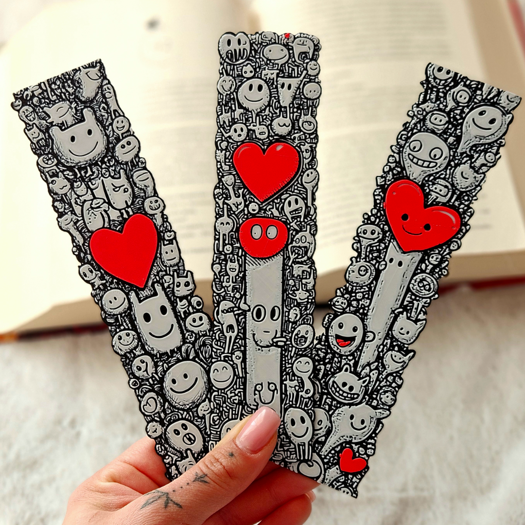 Filamora Studios Love Doodles Bookmark Set