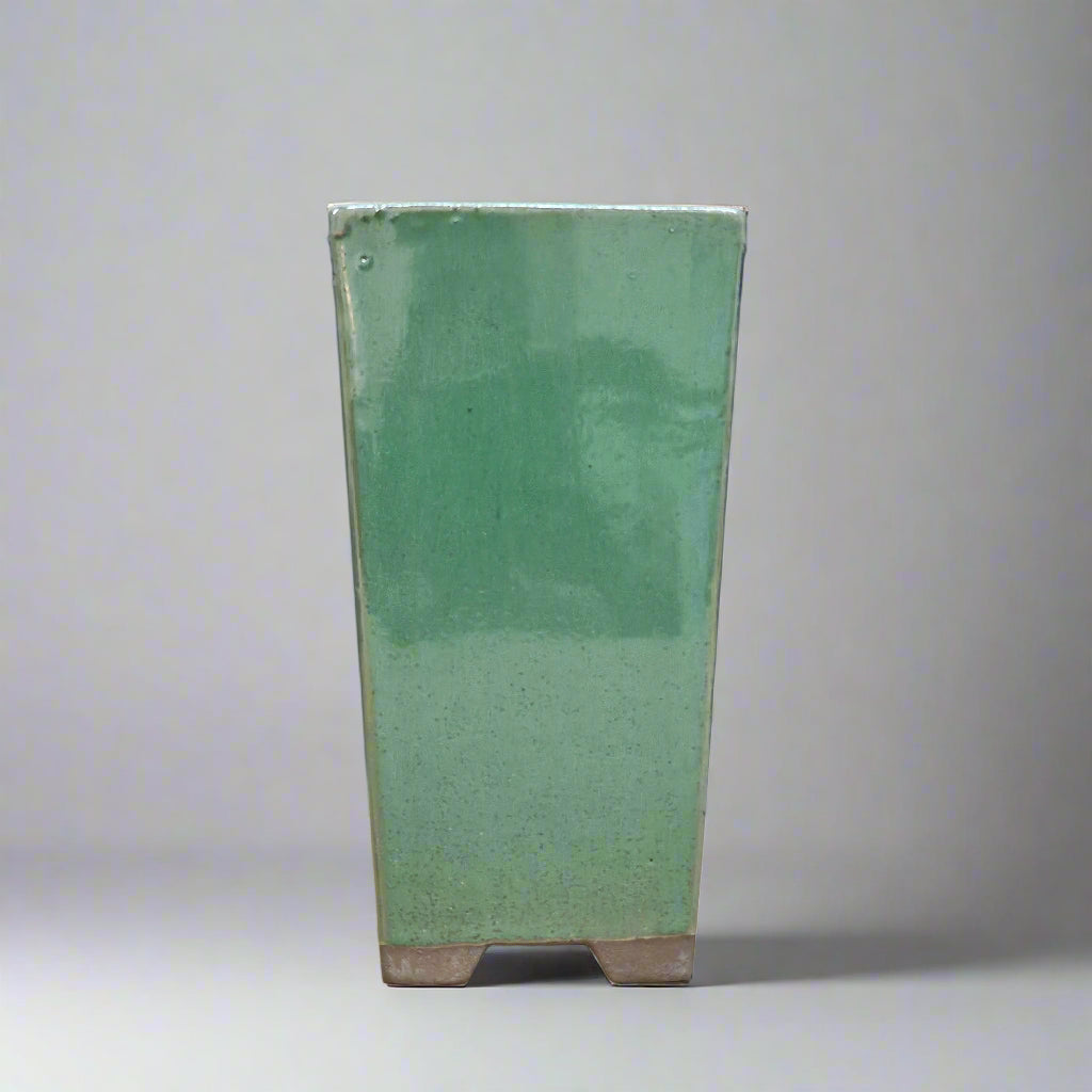Yorkshire Bonsai Cascade Bonsai Pot Sea Green Glazed - 9cm