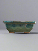Yorkshire Bonsai Glazed Bonsai Pot Rectangle Light Blue - 13cm