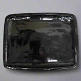 Yorkshire Bonsai Glazed Bonsai Drip Tray Rectangle Black - 36cm