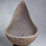 Yorkshire Bonsai Unglazed Half Moon Bonsai Pot Brown Ceramic - 15cm