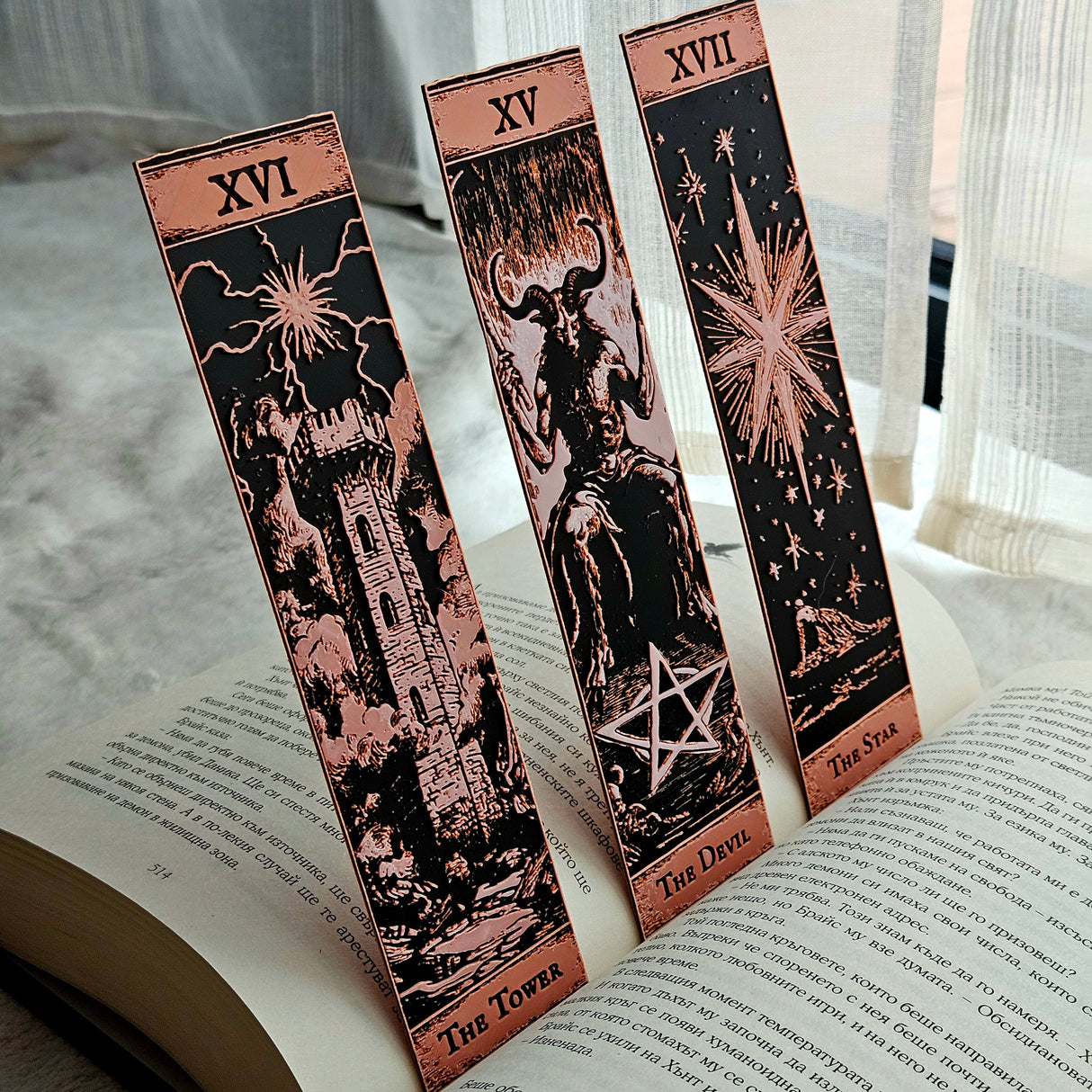 Filamora Studios Tarot Gothic Bookmarks - Set of 6