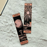 Filamora Studios Gothic Tarot Bookmarks Set - Moon & Sun Witchy Decor