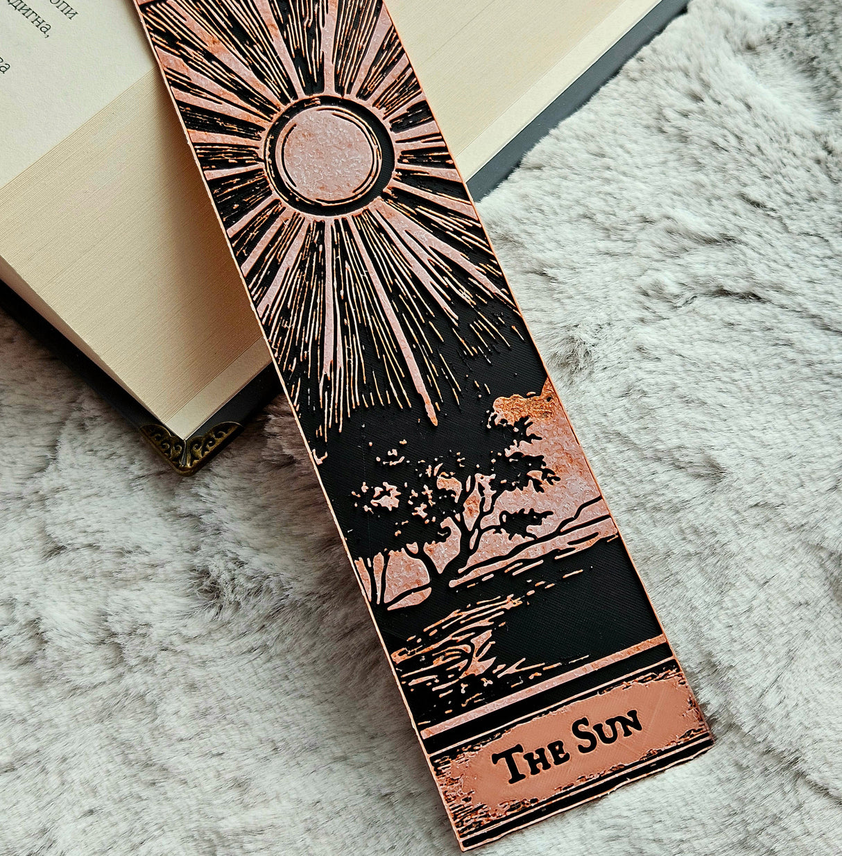 Filamora Studios Gothic Tarot Bookmarks Set - Moon & Sun Witchy Decor