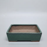 Yorkshire Bonsai Dark Green Rectangular Bonsai Pot - 30cm