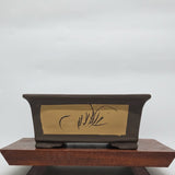 Yorkshire Bonsai Painted Unglazed Bonsai Pot Rectangle Brown - 25cm