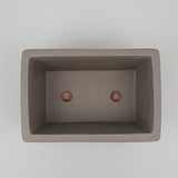 Yorkshire Bonsai Painted Unglazed Bonsai Pot Rectangle Brown - 25cm