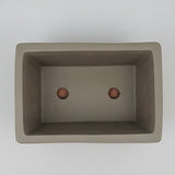 Yorkshire Bonsai Brown Rectangular Unglazed Bonsai Pot - 31cm