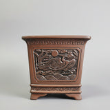 Yorkshire Bonsai Cascade Bonsai Pot Brown Unglazed Premium - 25cm