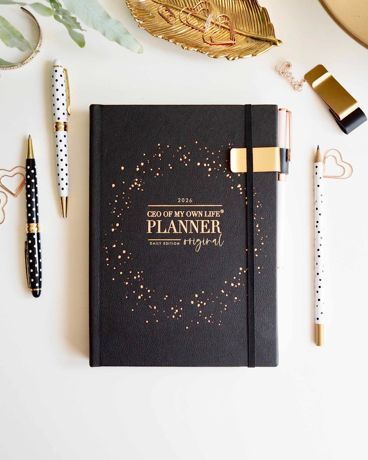 EllaIconic 2026 Daily Life Planner CEO of My Own Life® Black Edition