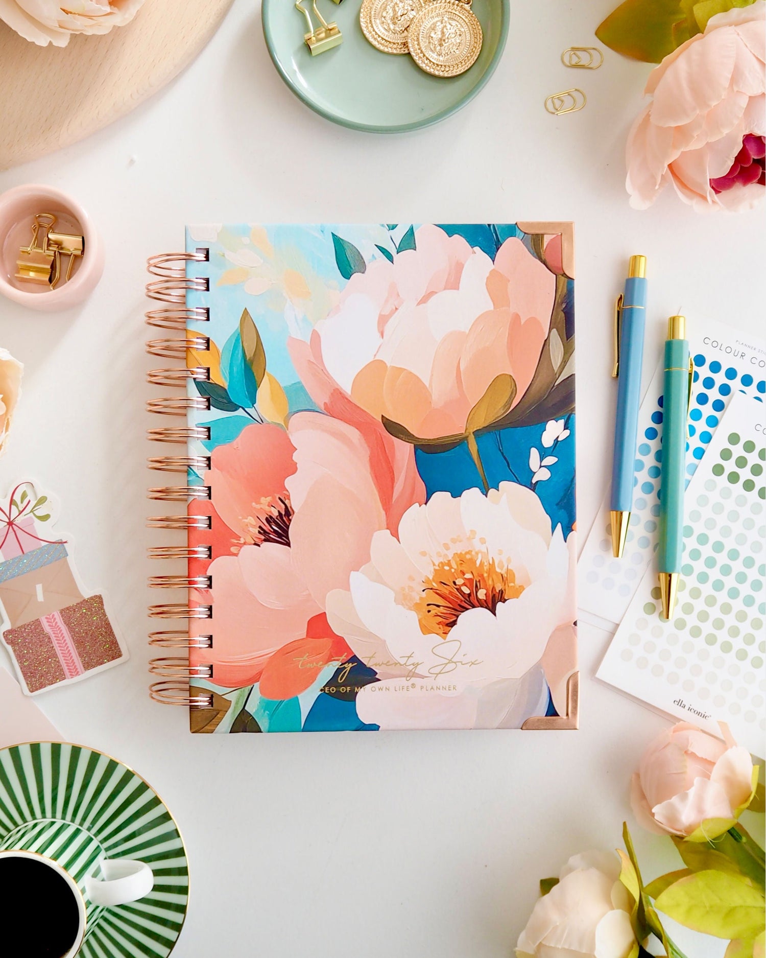 EllaIconic 2026 Daily Life Planner CEO of My Own Life® Blooms Edition