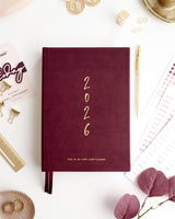 EllaIconic 2026 Daily Life Planner CEO of My Own Life® Burgundy Edition