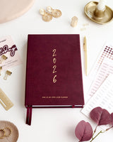 EllaIconic 2026 Daily Life Planner CEO of My Own Life® Burgundy Edition