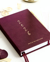 EllaIconic 2026 Weekly Life Planner CEO of My Own Life® Burgundy Edition