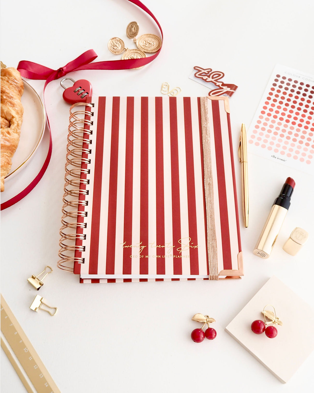 EllaIconic 2026 Daily Life Planner CEO of My Own Life® Rouge Edition