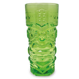 Jeray Bar Bespoke Coloured Tiki Highball Glasses, 450ml, Pack of 4
