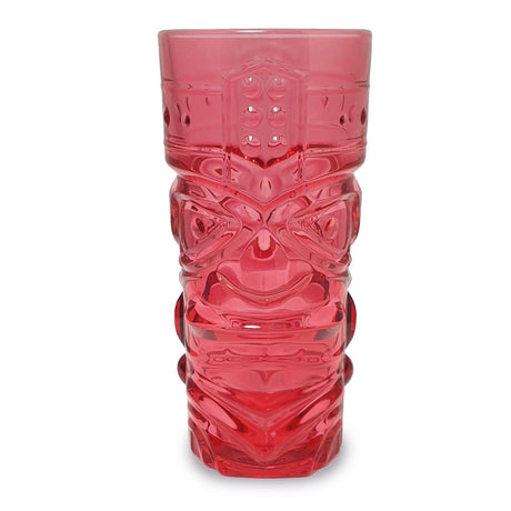 Jeray Bar Bespoke Coloured Tiki Highball Glasses, 450ml, Pack of 4