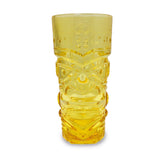 Jeray Bar Bespoke Coloured Tiki Highball Glasses, 450ml, Pack of 4