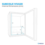 Subcold Viva20 LED Wine Cooler | 20 Bottle