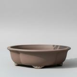Yorkshire Bonsai Unglazed Floral Bonsai Pot Brown - 20cm
