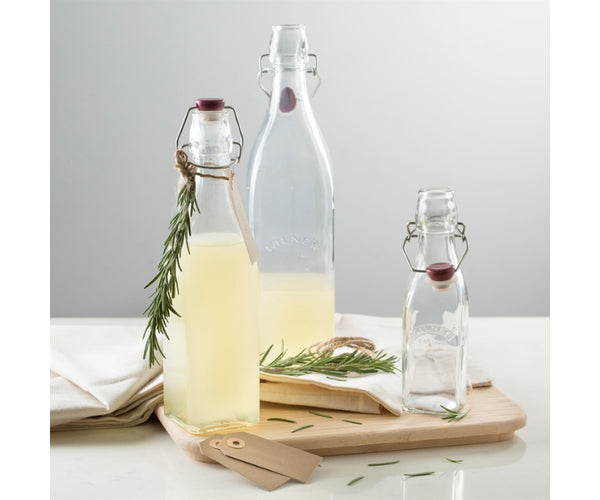 Kilner Clip Top Square Bottle, 0.55L