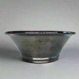 Yorkshire Bonsai Black Silver Round Glazed Bonsai Pot - 25cm