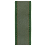 Washable Designer Bordered Green Easy‑Clean Floor Rug 116GR | The Rugs