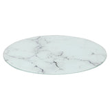 Rinkit Round Glass Chopping Board Marble - 30cm