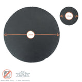 Rinkit Round Slate Placemats & Coasters Set Black - 12pc