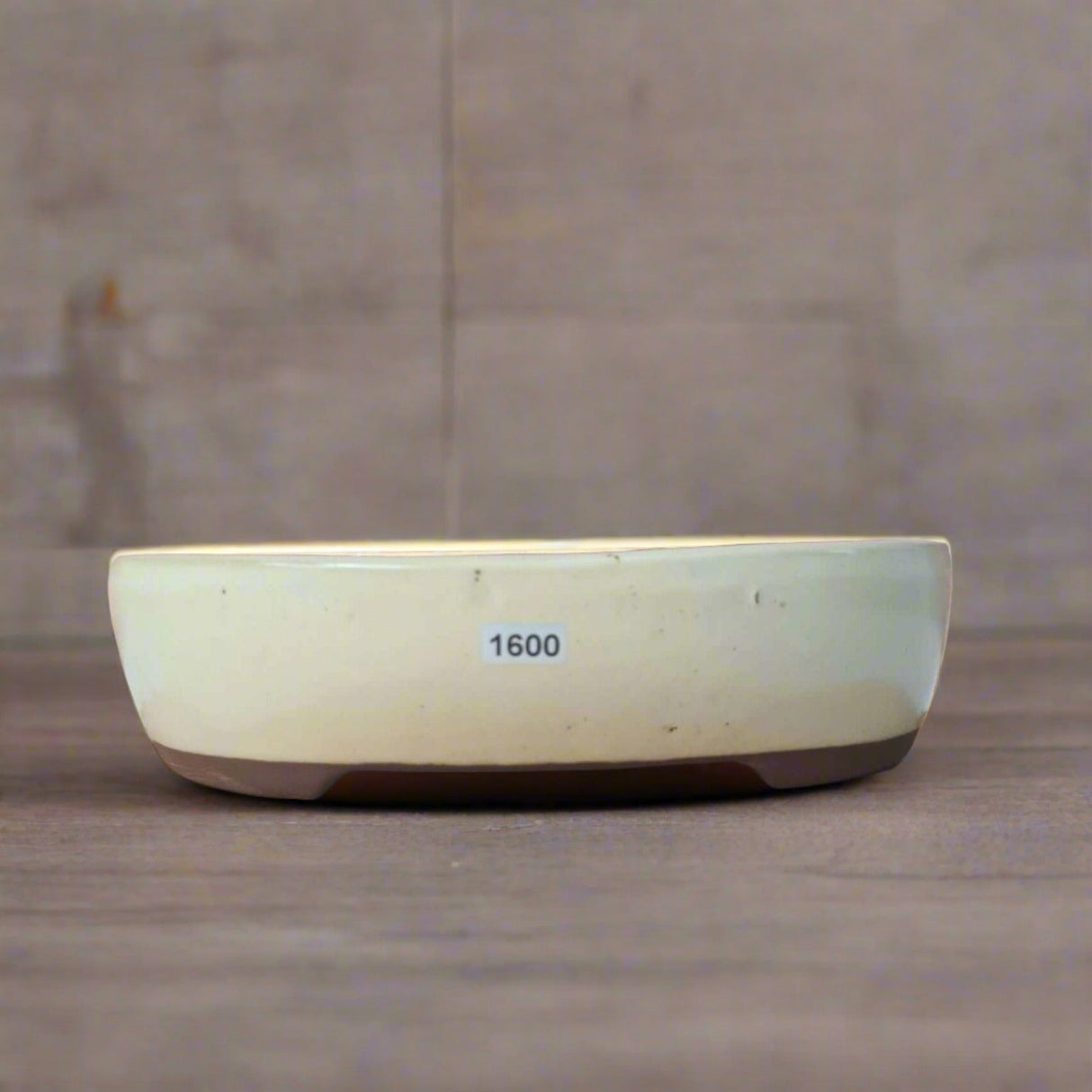 Yorkshire Bonsai White Glazed Bonsai Pot - 26cm