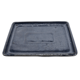 Yorkshire Bonsai Blue Glazed Rectangle Bonsai Drip Tray - 28cm