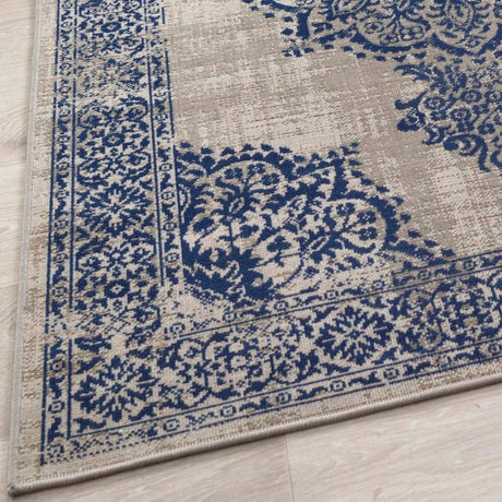 The Rugs Saville Grey/Blue Vintage Rug