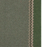 Washable Designer Bordered Green Easy‑Clean Floor Rug 116GR | The Rugs