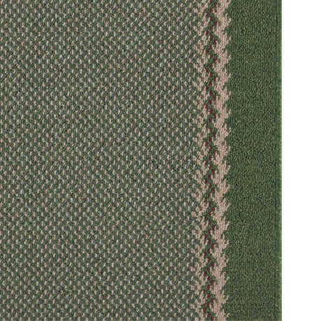 Washable Designer Bordered Green Easy‑Clean Floor Rug 116GR | The Rugs