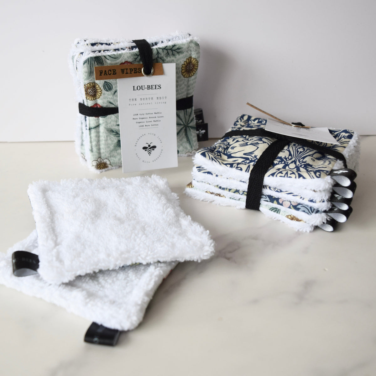 Lou-bees Reusable Face Wipes - Pack of 5