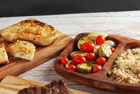 Stolf Teak Snack Bar Serving Board