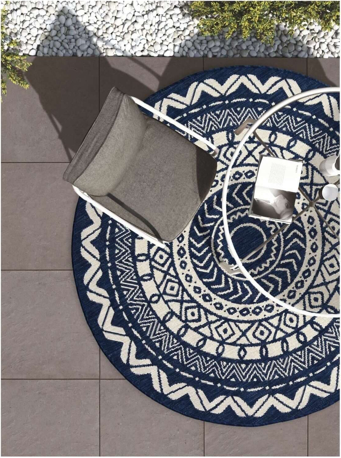 County Circle Indoor‑Outdoor Rug 11659A by The Rugs