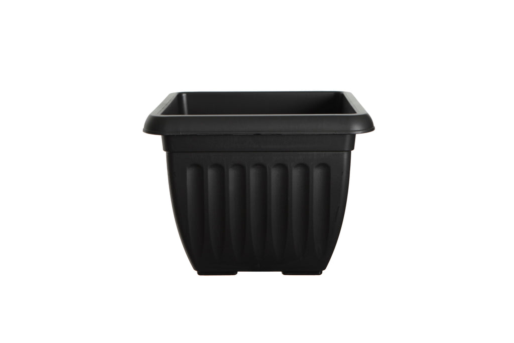 Whitefurze Athens Black  Square Planter, 40cm