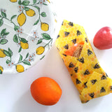 Honey Bee Good Large Beeswax Wraps Set of 2 | Lemony Bees