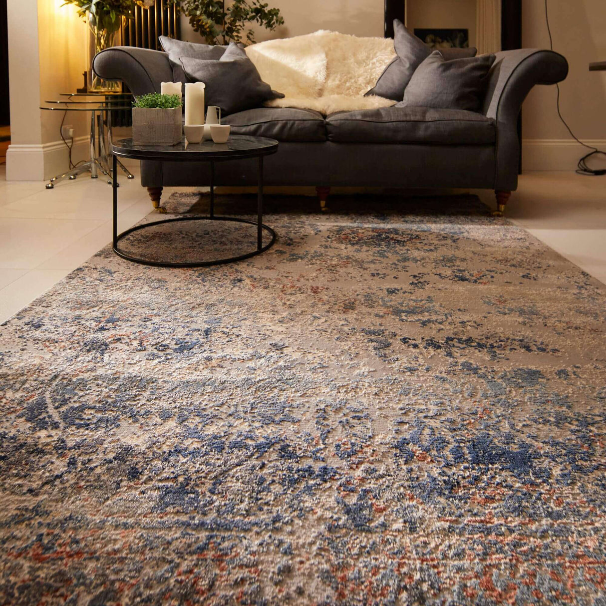 Arabesque Multicolour Abstract Rug