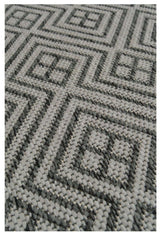 County Geo Grey Indoor‑Outdoor Rug by The Rugs