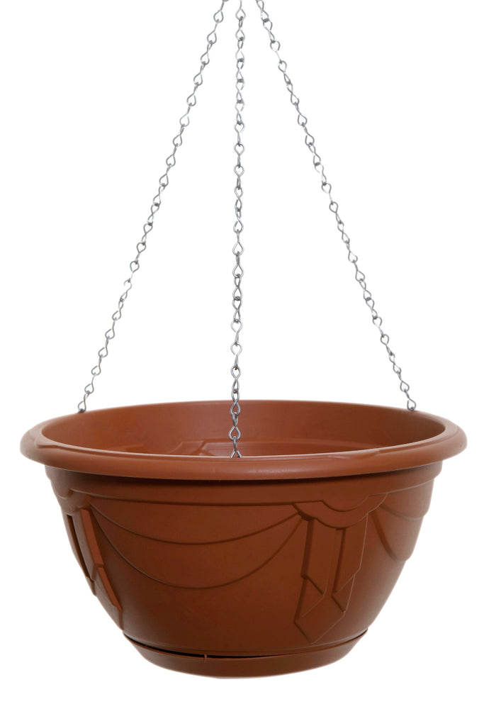 Whitefurze Venetian Terracotta Hanging Basket, 32cm