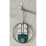Small Geometric Wall Hanging | Mini Wooden Decoration