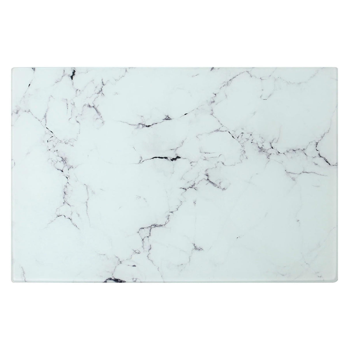 Rinkit Rectangle Glass Chopping Board Marble - 50cm x 40cm