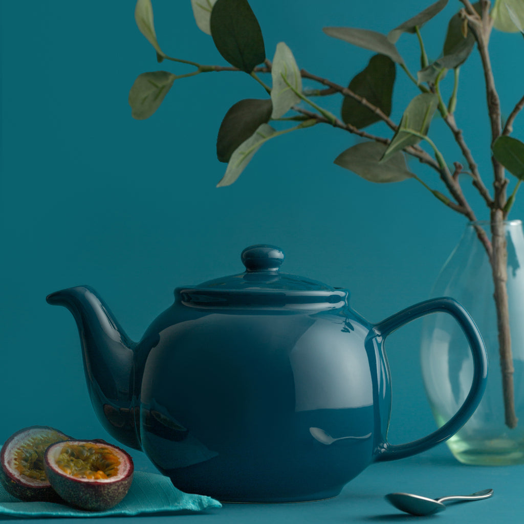 Price & Kensington Stoneware Teal Teapot, 2 Cup, 450ml