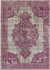The Rugs Saville Grey Raspberry Vintage Rug